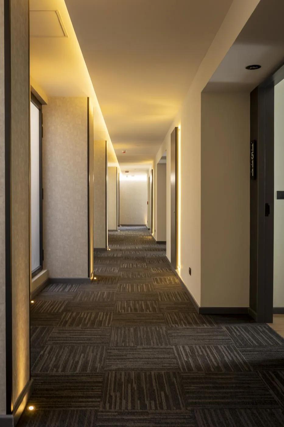 Spacious hallway of our rooms